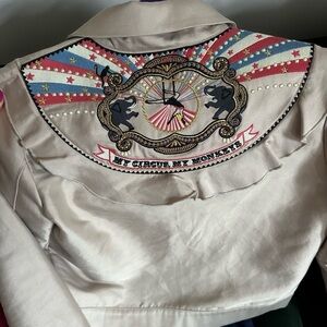 Circus Embroidered Jacket with Elephants